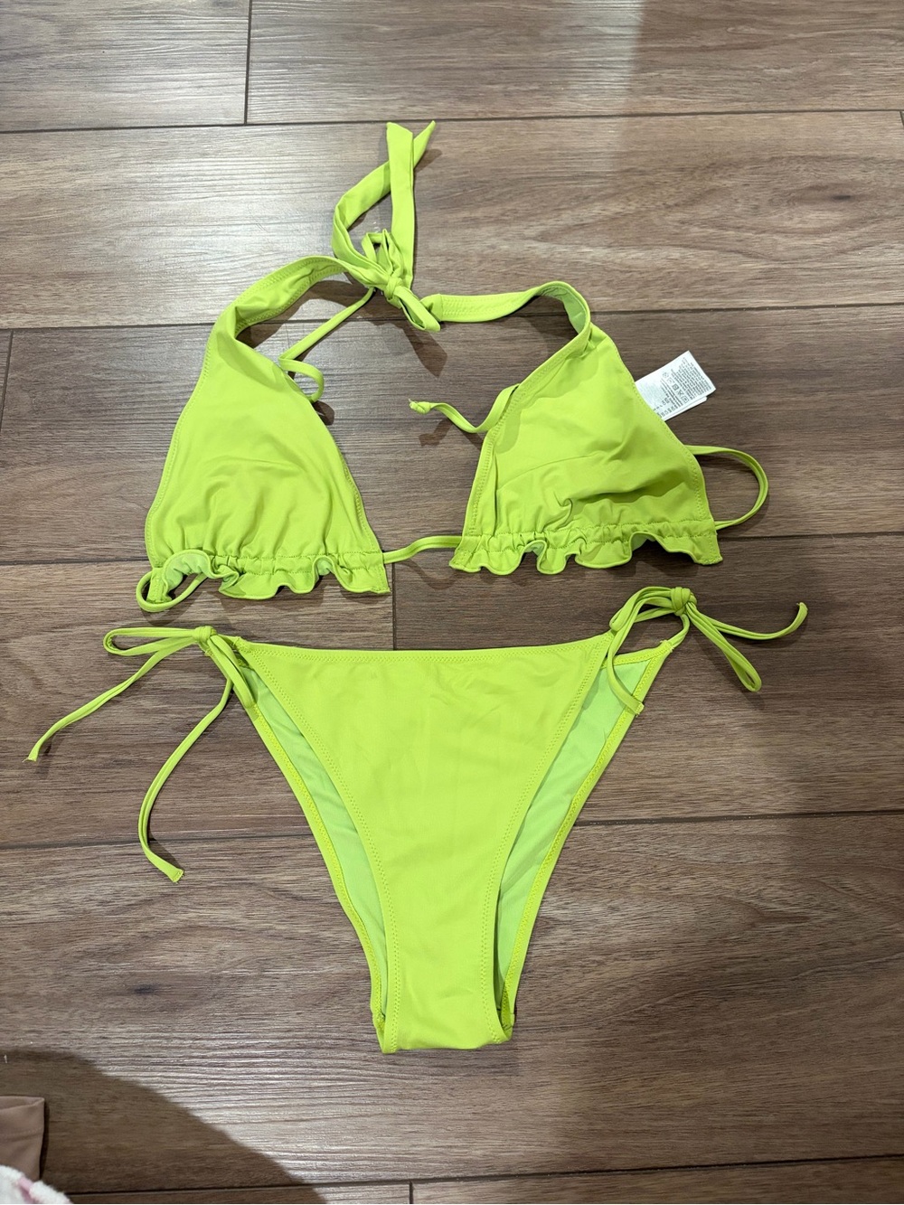 Lime green H&M bikini set